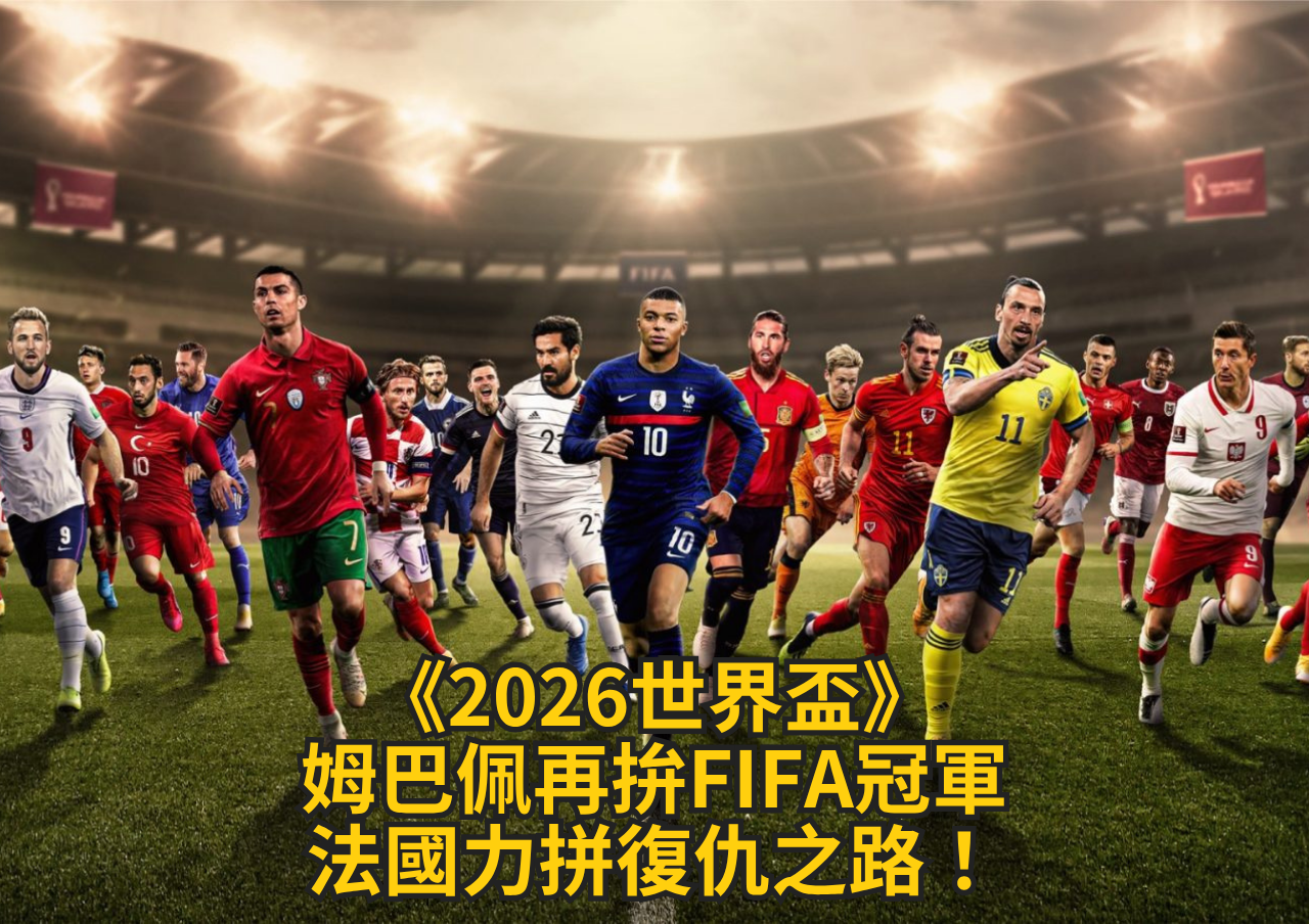 《2026世界盃》姆巴佩再拚FIFA冠軍！梅西圓夢退場、法國力拼復仇之路