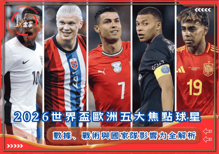 2026世界盃歐洲五大焦點球星：數據、戰術與國家隊影響力全解析