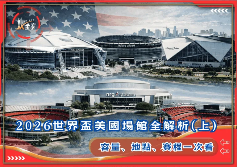 2026世界盃美國場館全解析(上)：容量、地點、賽程一次看！