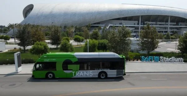 可以透過搭乘公車、接駁車或自駕前往SoFi體育場(photo:ridegtrans)/金享娛樂城