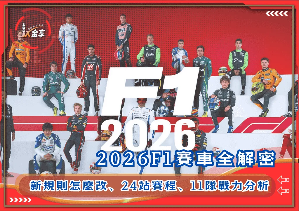 2026F1賽車全解密:新規則怎麼改、24站賽程、11隊戰力分析